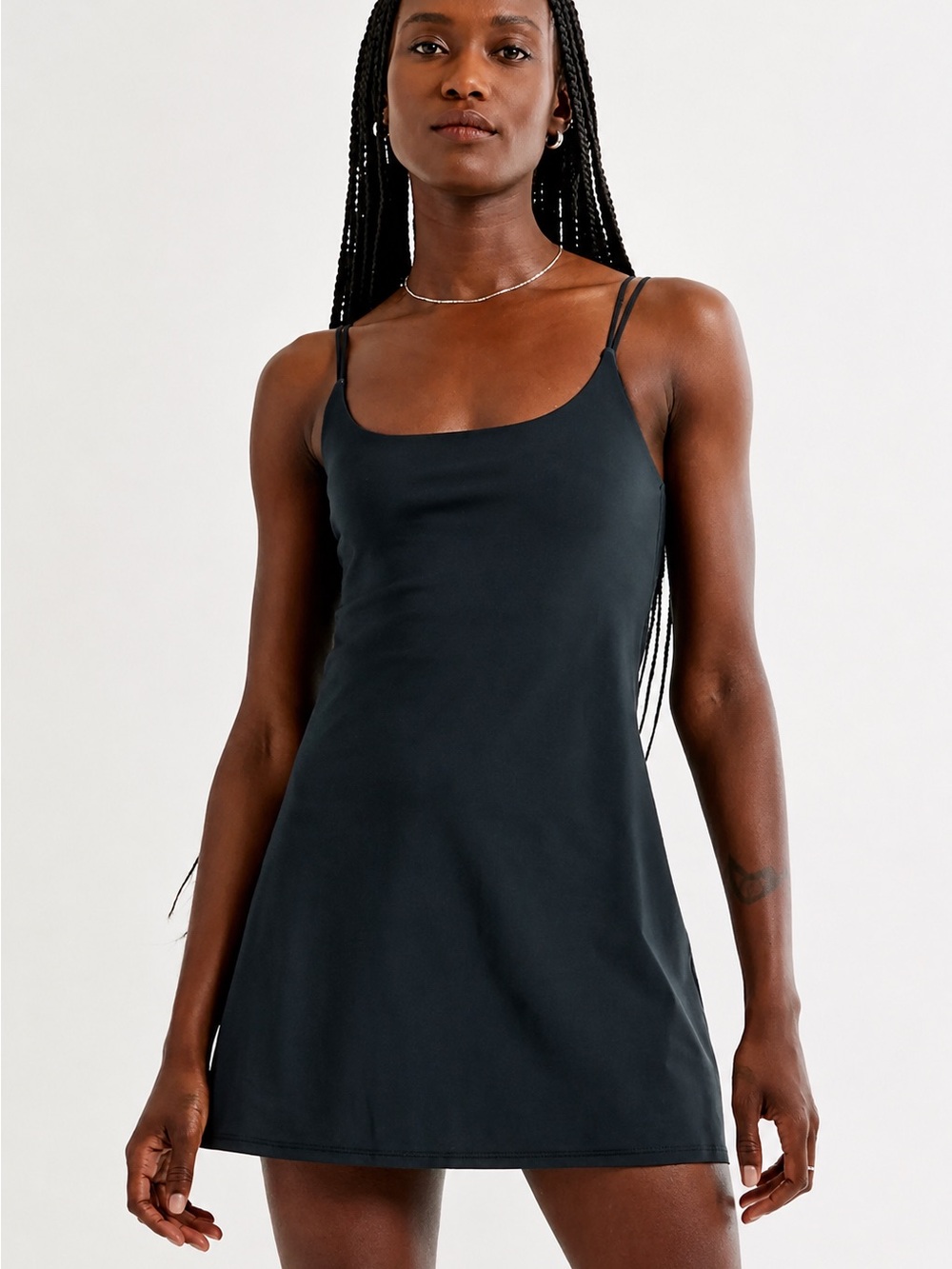 Abercrombie & Fitch Traveler Mini Dress Black Built In Shorts Active Size S